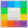 Kalender 2013 deutsch mit Feiertagen - 5a