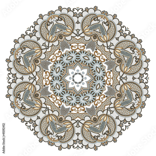 Vector: Circle ornament, ornamental round lace Circle ornament, ornamental round lace