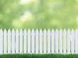 canvas print picture - White fence