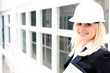 Young woman engineer at the job site
