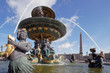 Paris - place de la Concorde - obélisque et fontaine