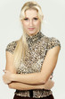 beautiful blond woman, studio portrait in studio