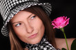 Woman with rose