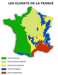 Carte des climats de France