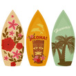 Surfboards isolated on white background