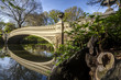 Bow bridge in spring Central Park Bow bridge in spring Central Park