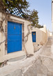 Deep blue doors