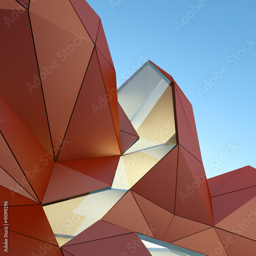 Photo: architectural background, 3d rendering image architectural background, 3d rendering image