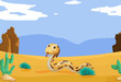 Snake in the desert