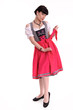 Junge Frau posiert im Dirndl