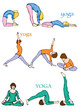Vector: yoga yoga