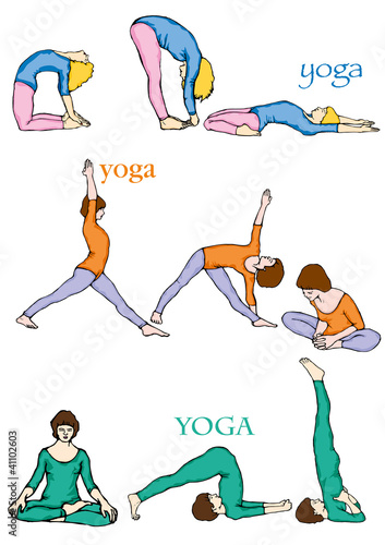 Vector: yoga yoga
