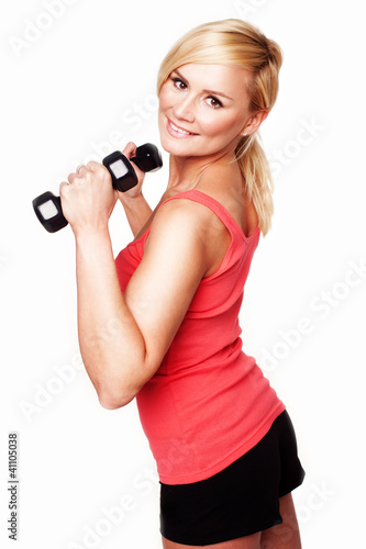 Foto: Gorgeous young woman working out Gorgeous young woman working out