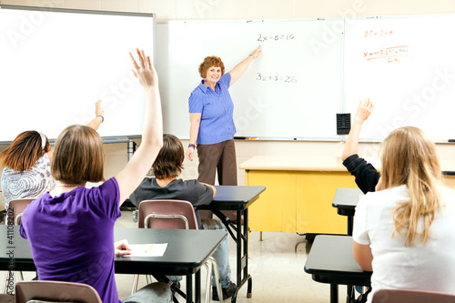 Photo: Stock Photo of Teaching Algebra Class Stock Photo of Teaching Algebra Class