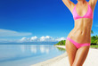 Woman with beautiful body at beach Woman with beautiful body at beach