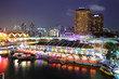 Singapore Skyline at Night