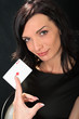 Young lucky gambler with cards Young lucky gambler with cards