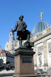 Dresden Gottfried Semper vor Frauenkirche und Albertinum