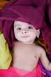 Baby with colorful clothes