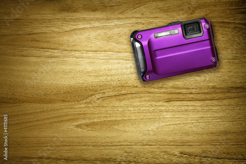 Photo: purple compact camera purple compact camera