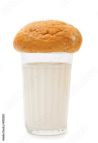 Photo: milk and bread milk and bread