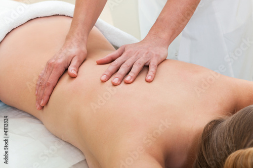 Photo: massage in beauty salon massage in beauty salon