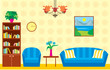 Living room. vector