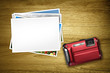 red camera blank photo