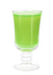 Glass with fresh green-apple juice