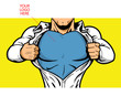 Superhero Chest for Your Logo