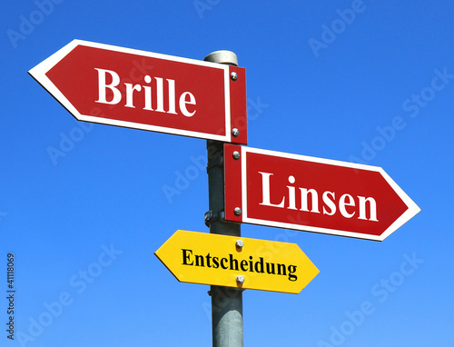 Foto: Brille oder Kontaktlinsen / Entscheidung Brille oder Kontaktlinsen / Entscheidung