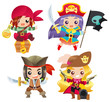 Cartoon pirates Set 1