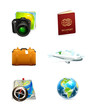 Travel icon set