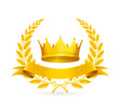 Vintage emblem, gold