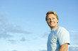 A happy smiling forties man A happy smiling forties man