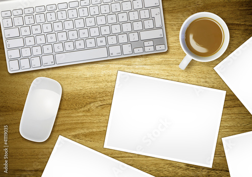 Photo: blank photos on desk blank photos on desk
