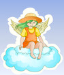 fairy sit on the cloud