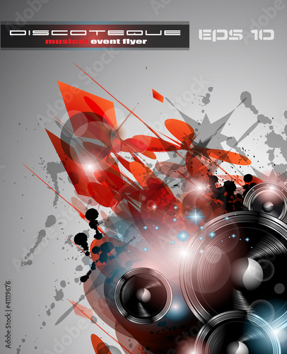 Vektor: Music Club background for disco dance international event Music Club background for disco dance international event
