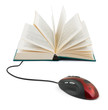 Computer mouse and book Computer mouse and book