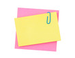 Note paper and clip