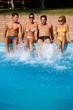 Young people on summer holiday
