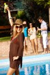 Happy woman on holiday