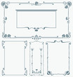 Abstract framework from the bound plants in style art-nouveau Abstract framework from the bound plants in style art-nouveau