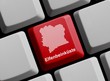 Elfenbeinküste - Umriss auf Tastatur