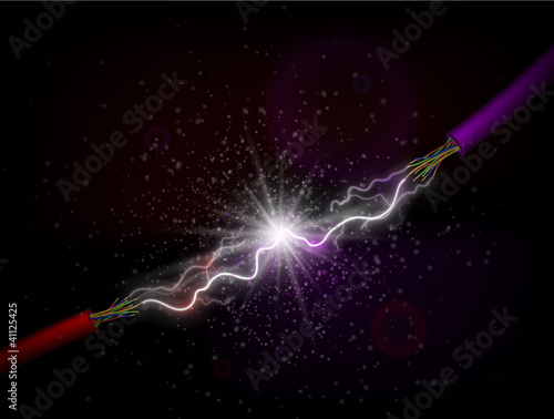 Vector: Conducting electricity Conducting electricity