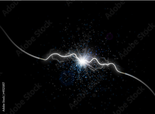 Vector: Conducting electricity Conducting electricity