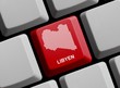 Libyen - Umriss auf Tastatur Libyen - Umriss auf Tastatur
