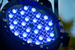 Foto: Scheinwerfer blaues Licht. Scheinwerfer blaues Licht.