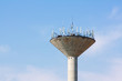 Antenna installed on top of water tower