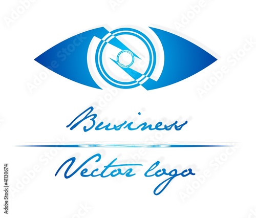 Illustration: Blue eye logo Blue eye logo